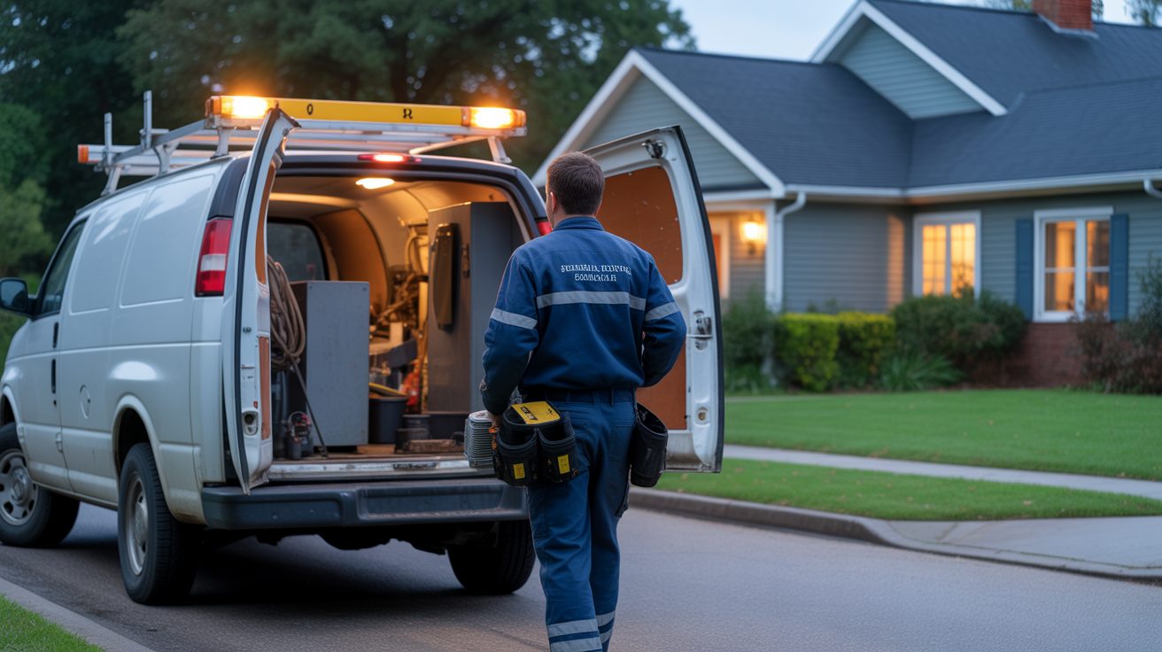 Emergency crew responding to a call in Adelaide